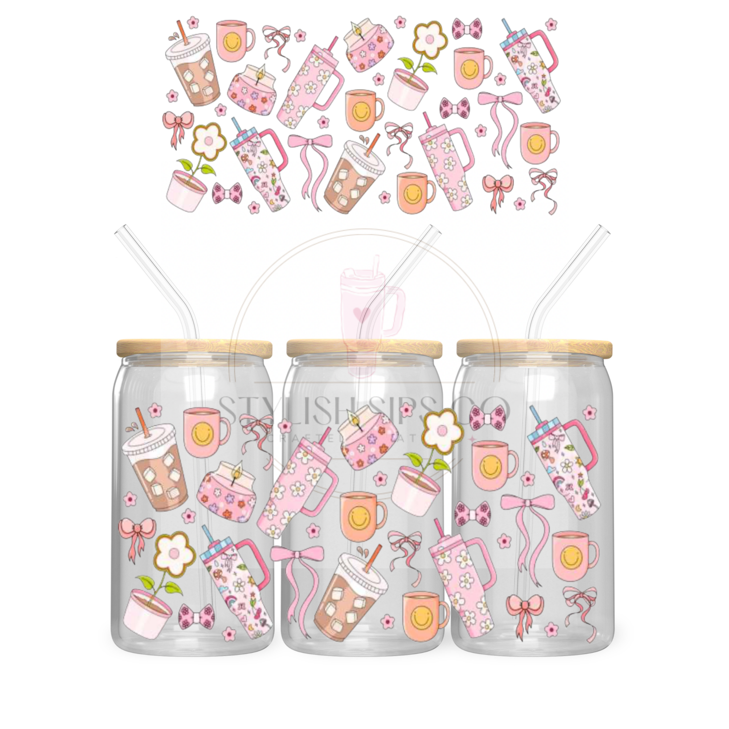 Tumbler Girlie - 16oz - Double Sided Wrap