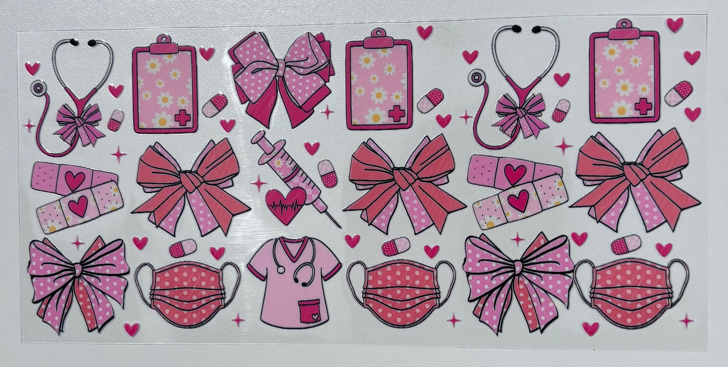 Nurse Icons - 16oz - Single Sided Wrap