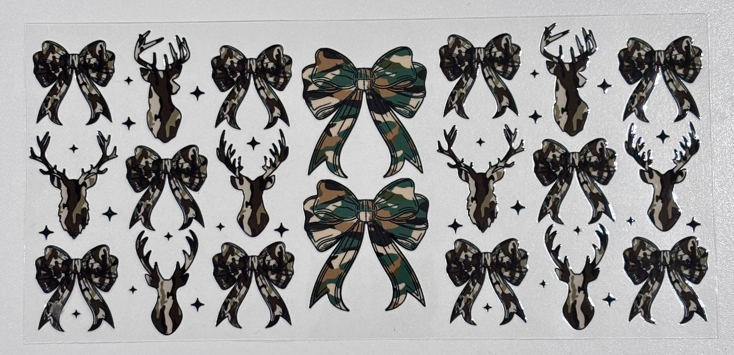 Hunters camouflage bows - 16oz - Single Sided Wrap