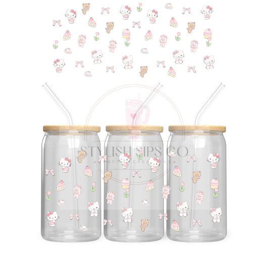 Hello Kitty Mini - 16oz - Double Sided Wrap