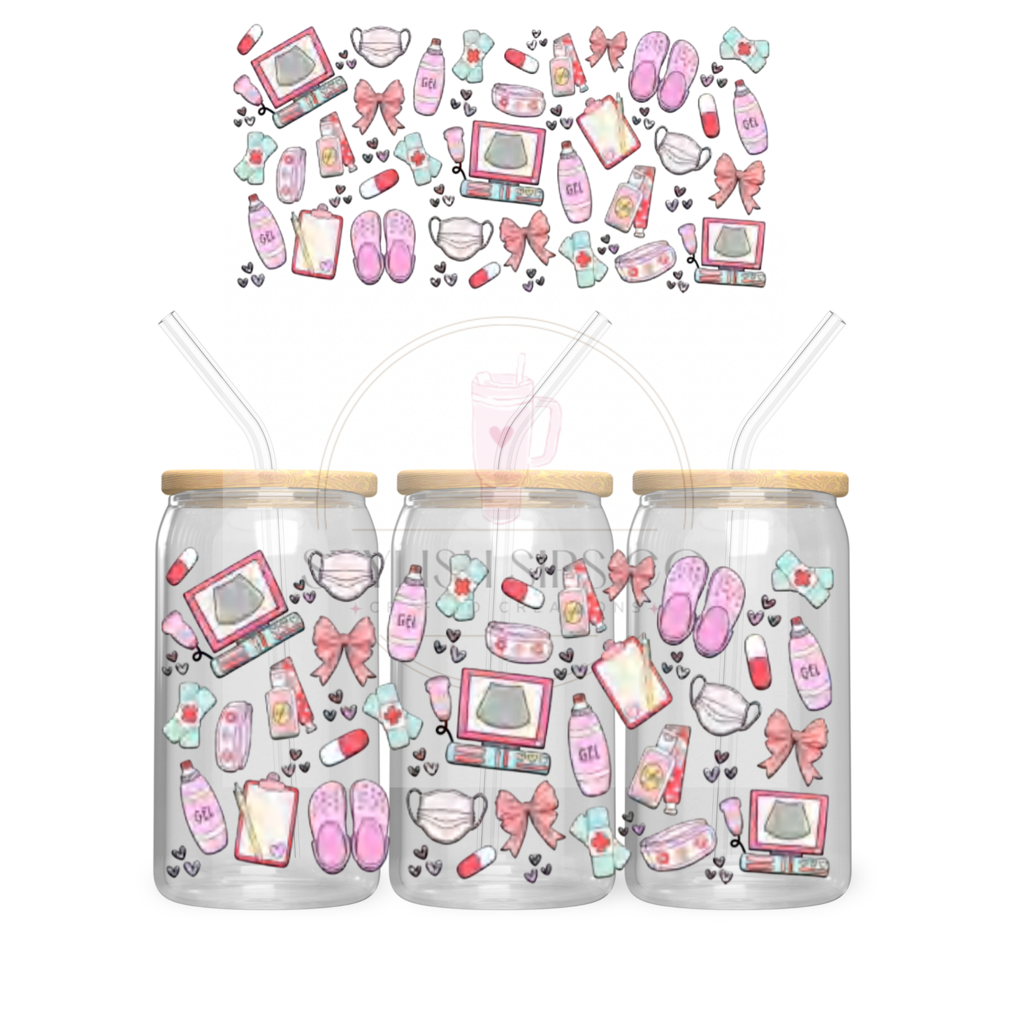 Nurse - 16oz - Double Sided Wrap