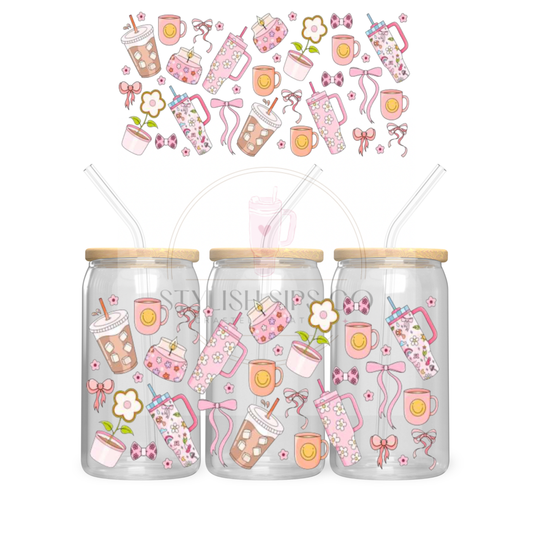 Tumbler Girlie - 16oz - Double Sided Wrap