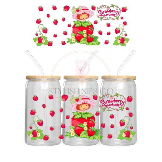 Strawberry Shortcake - 16oz - Double Sided Wrap