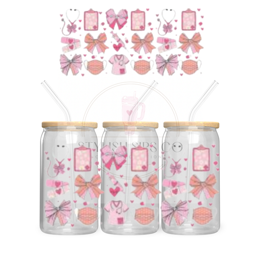 Nurse Icons - 16oz - Single Sided Wrap
