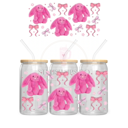 Jelly Cat Pink - 16oz - Single Sided Wrap