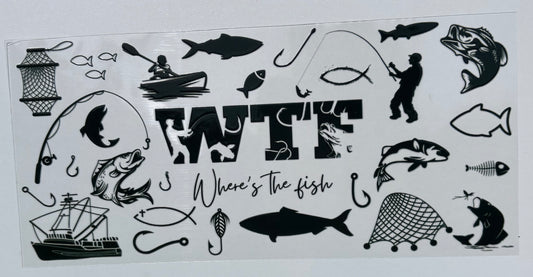 WTF (Where to fish) - 16oz - Single Sided Wrap