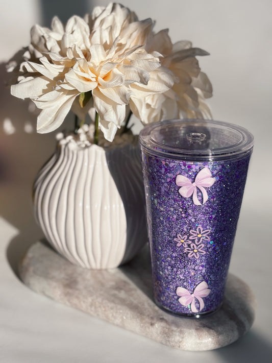 Purple Rain - 16oz Acrylic Snow-Globe