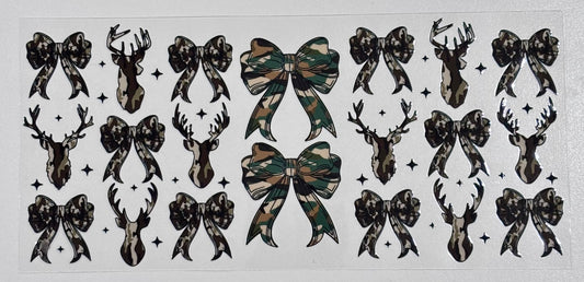 Hunters camouflage bows - 16oz - Single Sided Wrap
